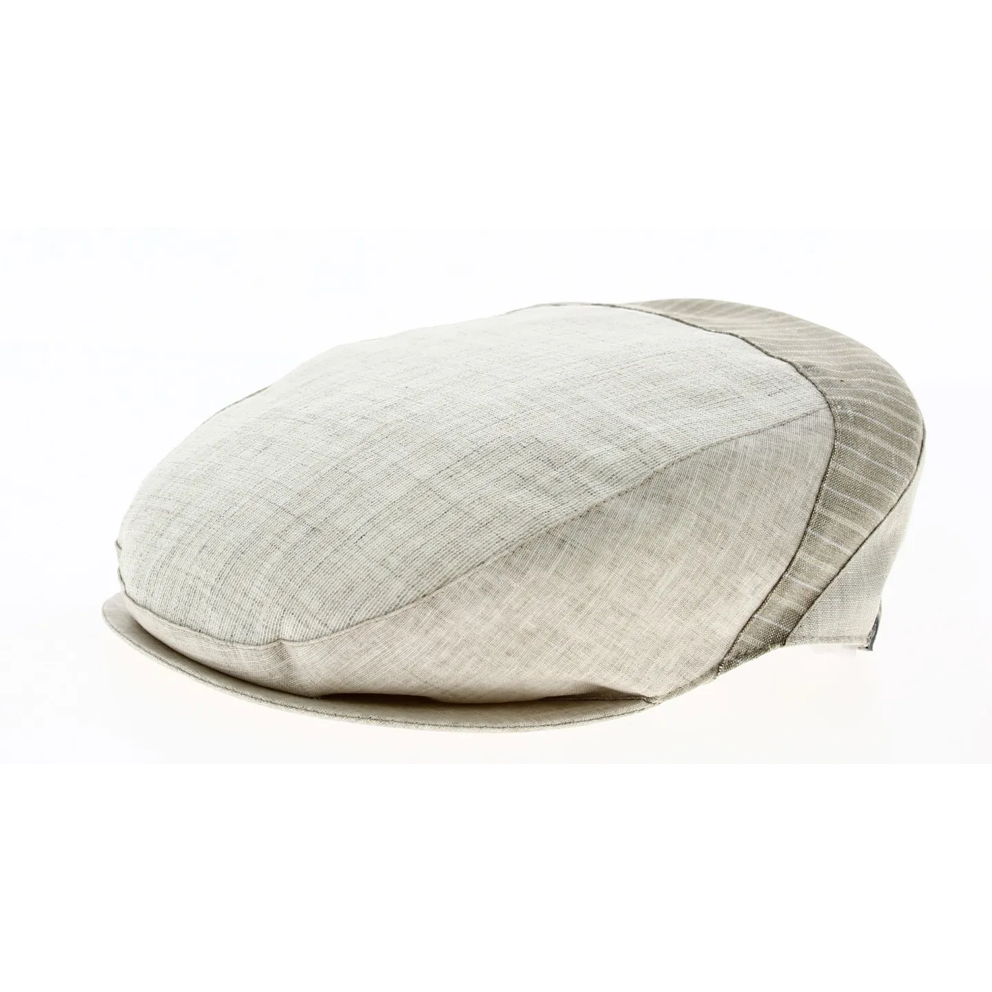 Alec Flat Cap Beige Linen - Traclet Reference: 9328 | Traclet Hat Shop