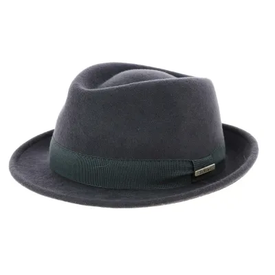 Romans Gray Wool Felt Trilby Hat - Traclet Reference: 8648 | Traclet Hat Shop