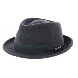 Romans Gray Wool Felt Trilby Hat - Traclet