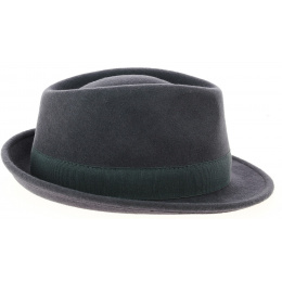 Romans Gray Wool Felt Trilby Hat - Traclet