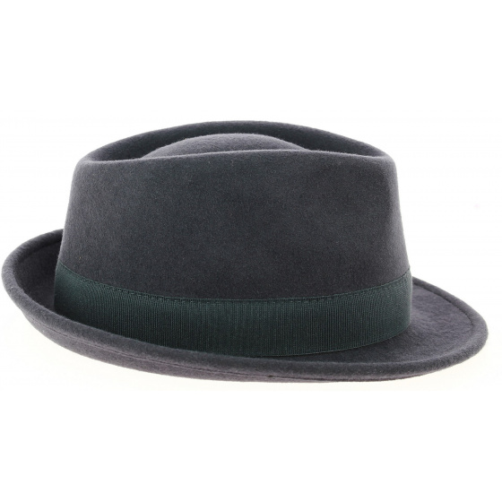 Chapeau Trilby Romans Feutre Laine Gris- Traclet