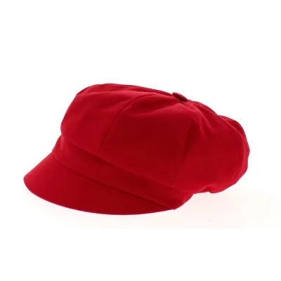 Casquette Gavroche Neaux Rouge Coton- Traclet Reference : 9334 | Chapellerie Traclet