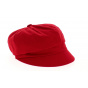 Neaux Red Cotton Newsboy Cap - Traclet