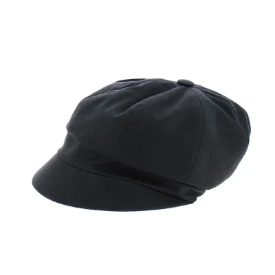 Casquette Gavroche Neaux Noire Coton- Traclet Reference : 9335 | Chapellerie Traclet