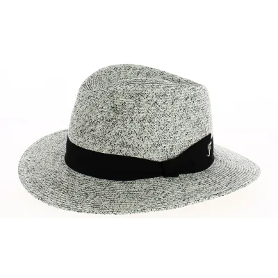 Chapeau Fedora Yzeron Papier Paille Gris - Fléchet Reference : 9338 | Chapellerie Traclet