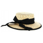 Belleville Wide-Brimmed Natural Straw Hat - Fléchet