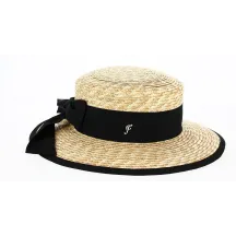 Chapeau Capeline Belleville Paille Naturel - Fléchet Reference : 9339 | Chapellerie Traclet