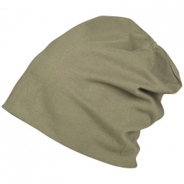 Long Jersey Beanie Olive - Traclet