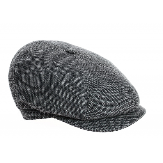 Casquette 6 Côtes Hoklin Coton & Lin Anthracite- Traclet  Casquette 6 Côtes Hoklin Coton & Lin Anthracite- Traclet