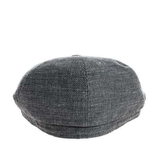 Hoklin 6-Panel Cotton & Linen Cap in Anthracite - Traclet