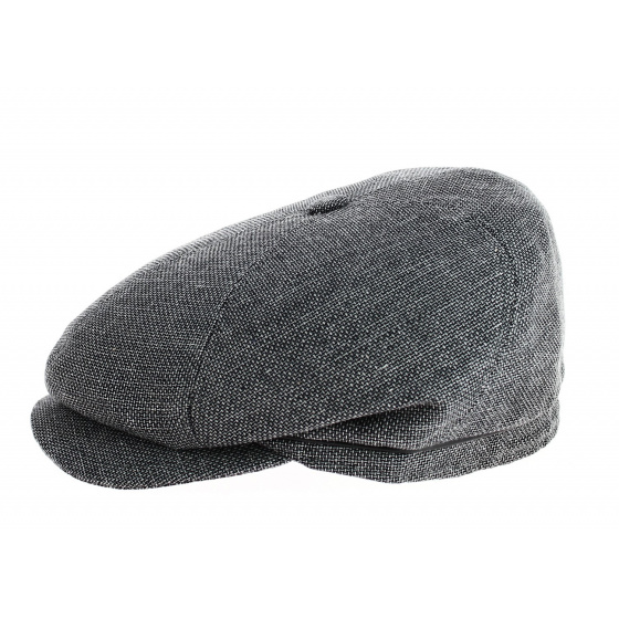 Casquette 6 Côtes Hoklin Coton & Lin Anthracite- Traclet  Casquette 6 Côtes Hoklin Coton & Lin Anthracite- Traclet