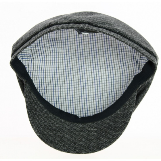 Casquette 6 Côtes Hoklin Coton & Lin Anthracite- Traclet  Casquette 6 Côtes Hoklin Coton & Lin Anthracite- Traclet