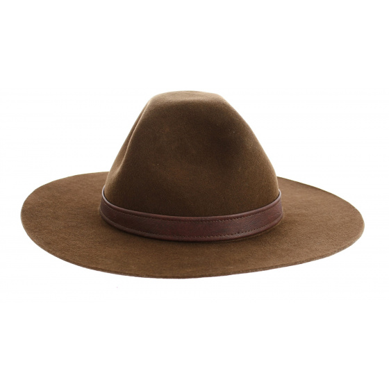 Chapeau Scout Feutre Laine Marron - Traclet
