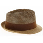 Raffia trilby hat