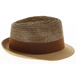 Raffia trilby hat