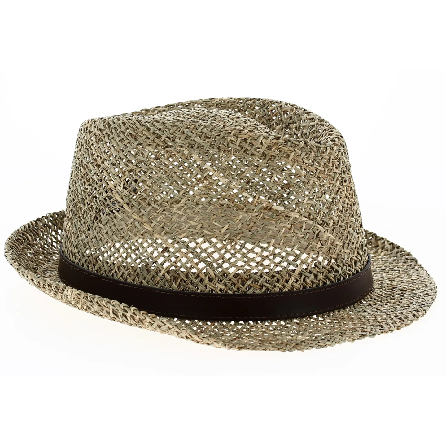 Arnold Brown Straw Trilby Hat - Traclet Reference: 6799 | Traclet Hat Shop