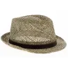 Arnold Brown Straw Trilby Hat - Traclet Reference: 6799 | Traclet Hat Shop