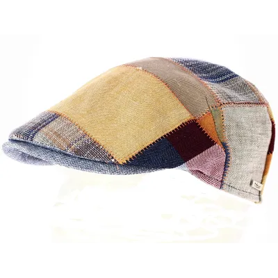 Warren Linen Patchwork Cap - Traclet Reference: 7836 | Traclet Hat Shop