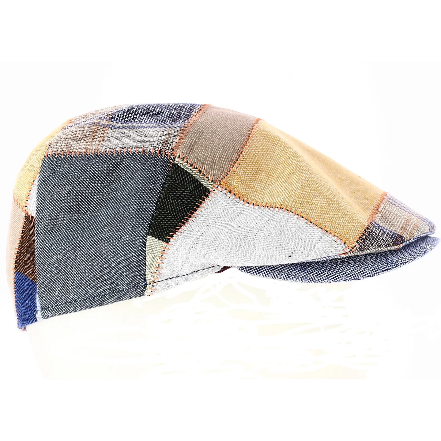 Warren Linen Patchwork Cap - Traclet Reference: 7836 | Traclet Hat Shop