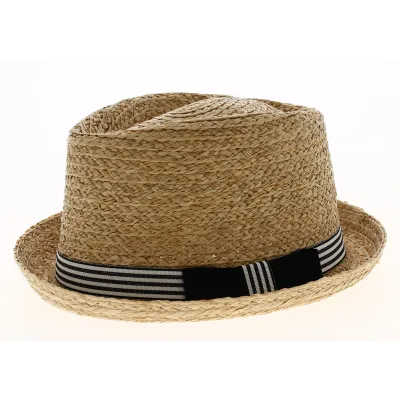 Mitchell Raffia Porkpie Hat - Traclet Reference: 5458 | Traclet Hat Shop
