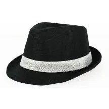 Chapeau Trilby California Lin Noir - Traclet Reference : 2167 | Chapellerie Traclet