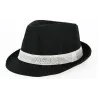 Chapeau Trilby California Lin Noir - Traclet Reference : 2167 | Chapellerie Traclet