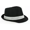 Chapeau Trilby California Lin Noir - Traclet Reference : 2167 | Chapellerie Traclet