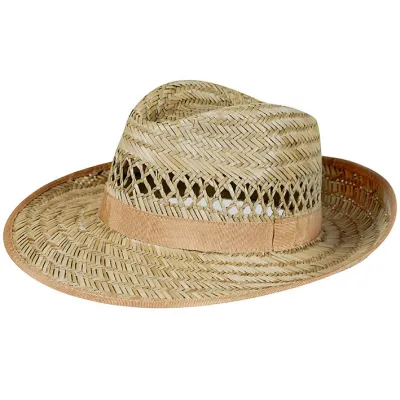 Straw Fedora Hat - Presley - Hat Shop Reference: 6475 | Traclet Hatters