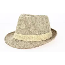 Chapeau Trilby California Lin Tabac- Traclet Reference : 9391 | Chapellerie Traclet