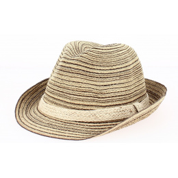 Trilby Foggia Chocolate Cotton Hat- Traclet 