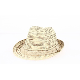 Foggia Cotton Beige Trilby Hat - Traclet