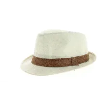 Chapeau Trilby California Lin Ivoire- Traclet Reference : 9396 | Chapellerie Traclet
