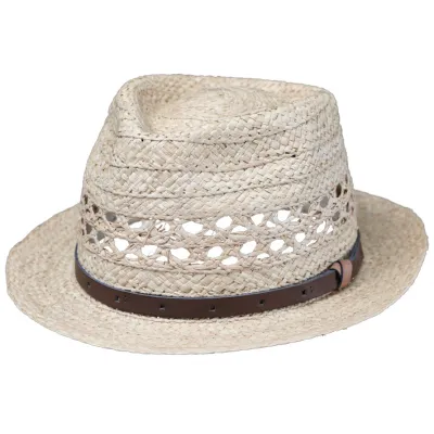 Chapeau Fédora Varèse Paille Naturelle- Traclet Reference : 9405 | Chapellerie Traclet