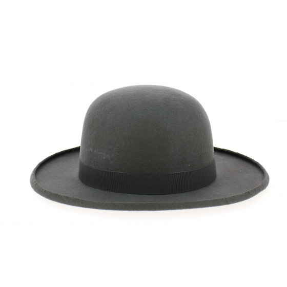 Chapeau Rond Feutre Laine Gris - Traclet Chapeau Rond Feutre Laine Gris - Traclet