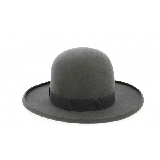 Chapeau Rond Feutre Laine Gris - Traclet Chapeau Rond Feutre Laine Gris - Traclet