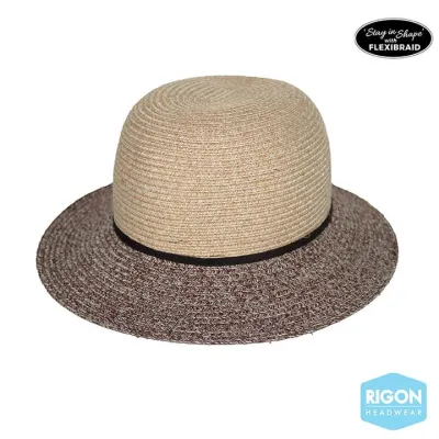 Chapeau Cloche Mia Fibres Naturelles Marron- Rigon Headwear Reference : 9455 | Chapellerie Traclet