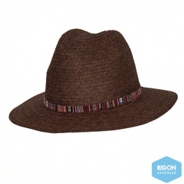 Arizona Natural Fibers Fedora Hat Chocolate - Rigon Headwear