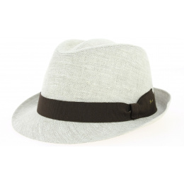 Natural Linen Jakarta Trilby Hat - Fléchet