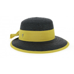 Fléchet Black Straw Beaumont Visor Cap