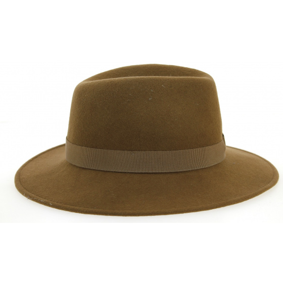 Indiana Jones Tawny Wool Felt Traveller Hat - Traclet