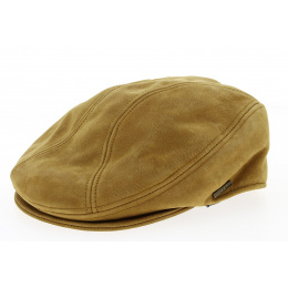 Tanque Camel leather cap- Stetson 