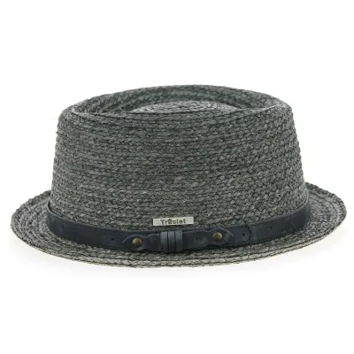 Indian Wells Grey PorkPie Hat - Traclet Reference: 9501 | Traclet Hat Shop