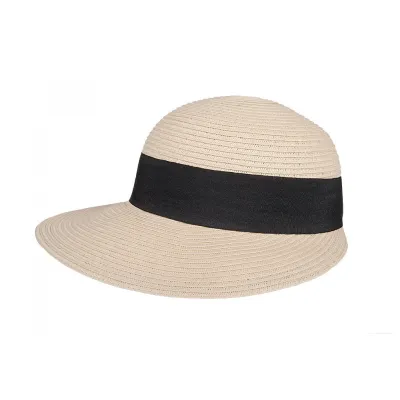 Tripoli Natural Paper Straw Cap - Marone Reference: 3499 | Traclet Hat Shop