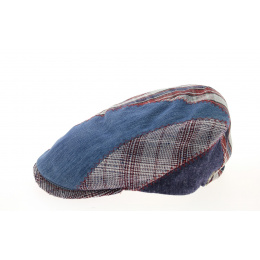 Casquette Plate Gimond Patchwork Lin & Coton - Fléchet