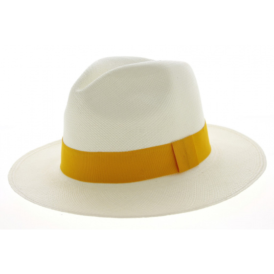 Chapeau Fédora Tanti Panama Blanc- Traclet