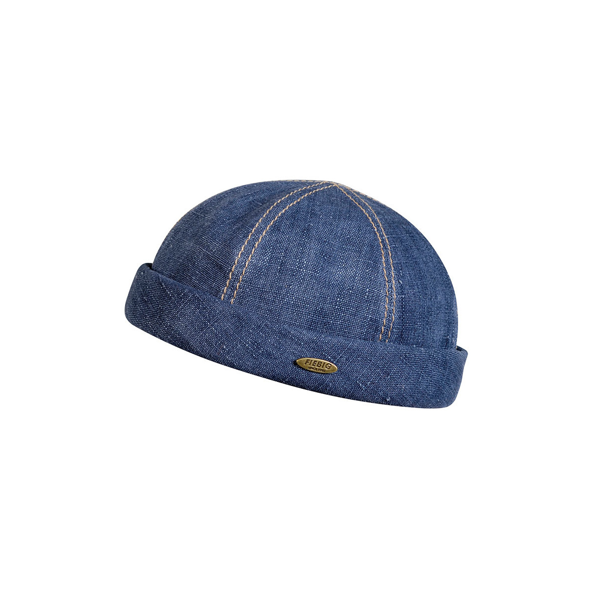 Docker Hat Cooper Linen Blue Marine Mtm