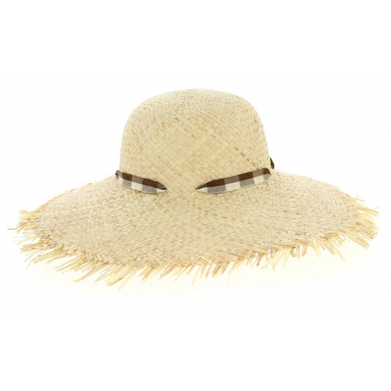 Daisie Natural Straw Wide-Brimmed Hat - Traclet