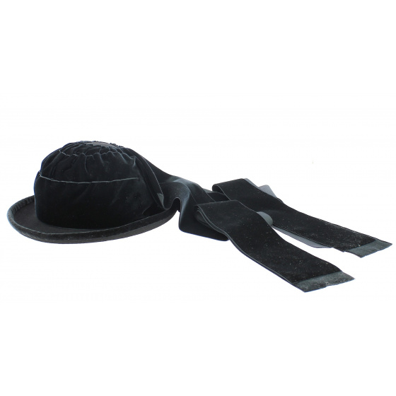 Bigouden Hat Wool Felt Black -Traclet Bigouden Hat Wool Felt Black -Traclet