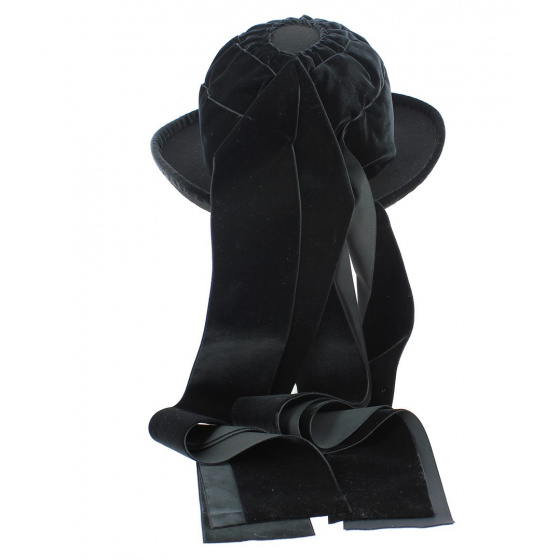 Bigouden Hat Wool Felt Black -Traclet Bigouden Hat Wool Felt Black -Traclet