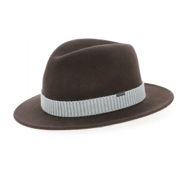 Chapeau Fedora Sabanno Feutre Laine Marron- Stetson